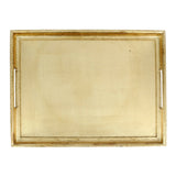 Florentine Gold Rectangular Wooden Tray - Large