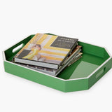 Large Green Lacquered Tray