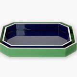 Blue Rectangular Lacquer Tray