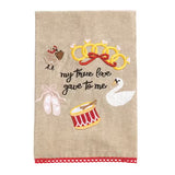 My True Love Embroidered Towel