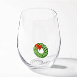 Wreath Icon Stemless Glass