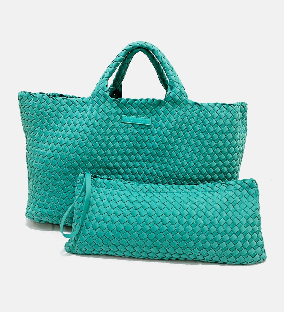 Woven Mahjong Carryall Bag