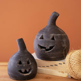 Black Clay Jack-O-Lantern