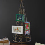 Metal Christmas Tree Card Holder