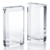 Claire Crystal Glass Bookends