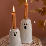 Metal Ghost Taper Candle Holder