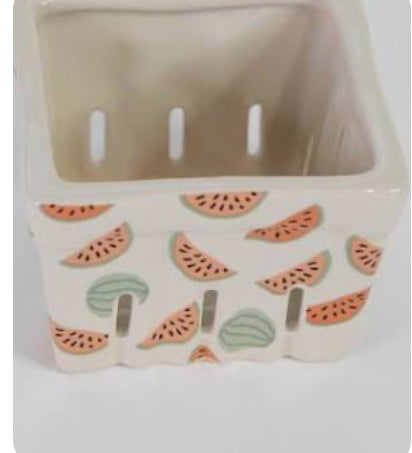 Stoneware Berry Basket