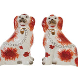 Vintage Reproduction Staffordshire Dogs/ Set of 2