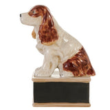 Hand-Painted Stoneware Vintage Reproduction Spaniel