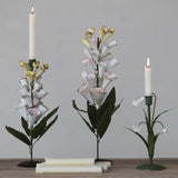 Metal Vintage Reproduction Toleware Taper Candle Holder