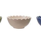 Stoneware Scalloped Bowl