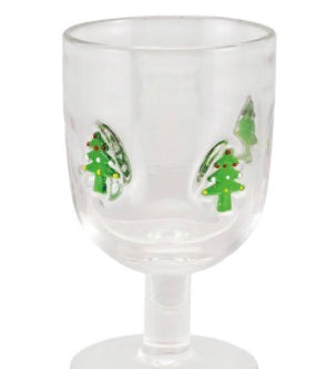 Holiday Stemmed Wine Glass