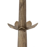 Hand Forged Metal Flower Taper Holder