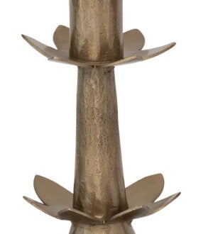 Hand Forged Metal Flower Taper Holder