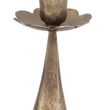 Hand Forged Metal Flower Taper Holder