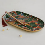 Oval Enamel Tray Marbling