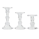 Short Glass Candleholder