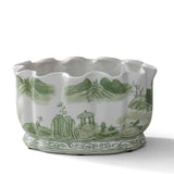 Green Willow Scallop Planter