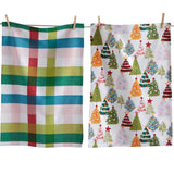 Groovy Christmas Tree Dishtowel Set of 2