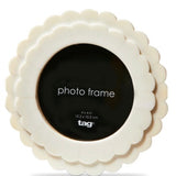 Round Scallop Photo Frame 4x4
