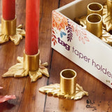 Fall Leaf Taper Holders