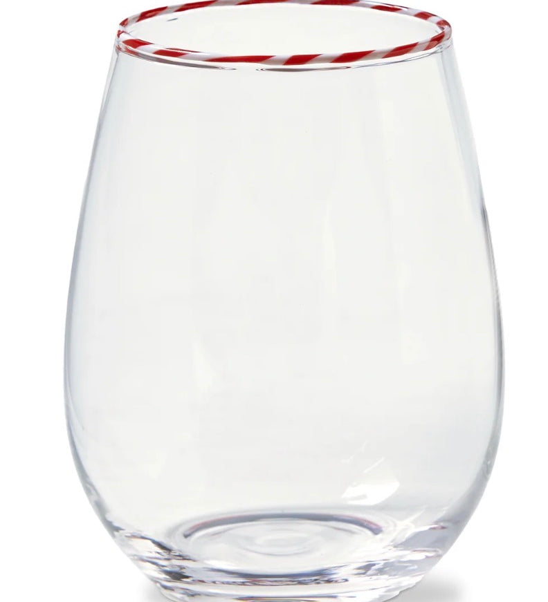 Peppermint Twist Glass