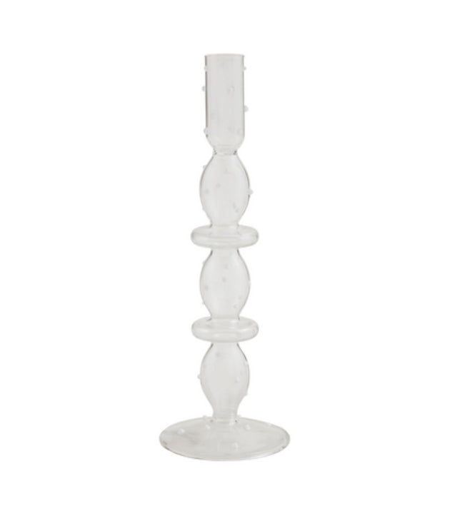 Dotted Glass Candlestick