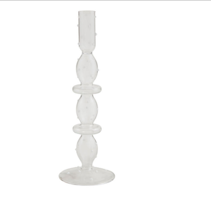 Dotted Glass Candlestick