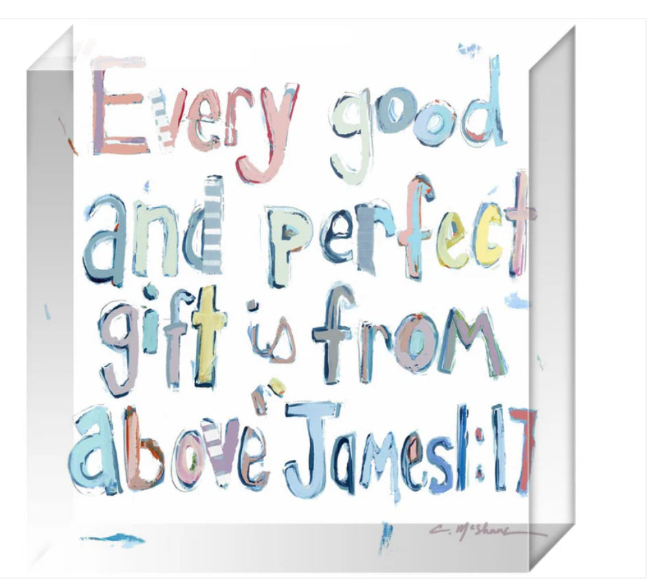 James 1:17 Acrylic Block