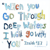 Isaiah 43:2 Acrylic Block