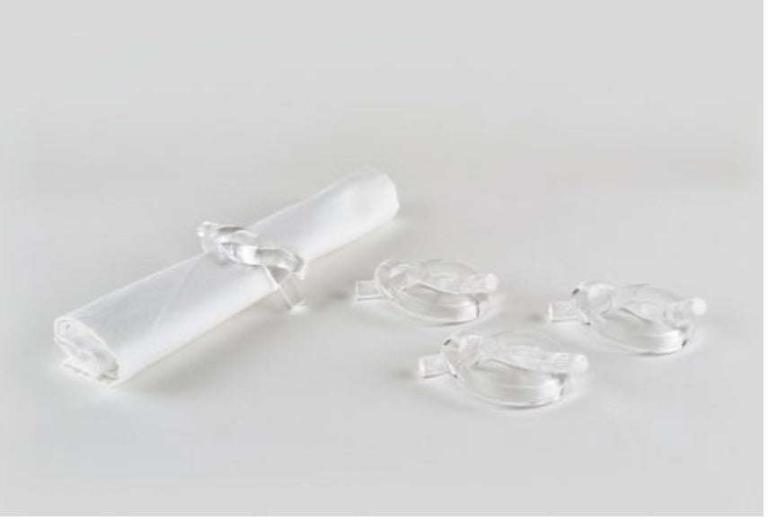 Clear Crystal Napkin Rings