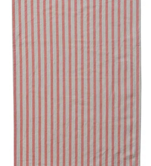 Striped Tea Towel with Ruffle