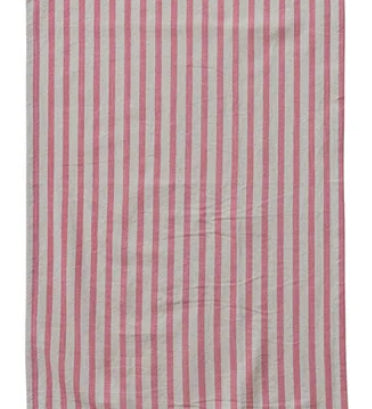 Striped Tea Towel with Ruffle