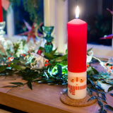 Santa Advent Pillar Candle
