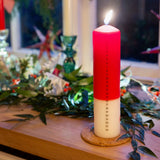 Santa Advent Pillar Candle