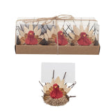 Corn Husk Turkeys Card/Photo Holders