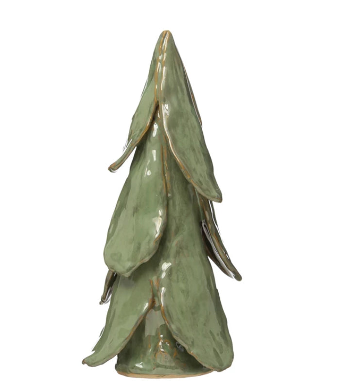 Stoneware Tree Reactive Glaze Mint