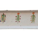 Stoneware Platter W/Christmas Trees