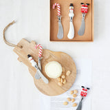 Canapés Knives Glass Holiday Icon Handle