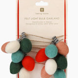 Christmas Felt Light Bulb Bunting