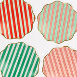 Festive Stripe Dinner Plates