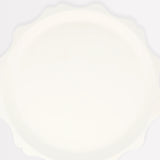 Cream Decorative Edge Compostable Plates