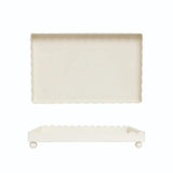 Iron Footed Tray Cream