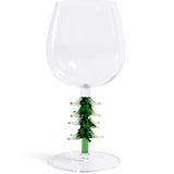 Treetop Cheers Glassware - Green Wine Glass