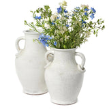 14" Crackle Two Handle Jar