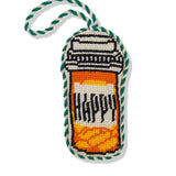 Needlepoint Happy Pills Ornament