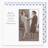 We’re All Crazy Cocktail Napkin