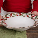 Criss Cross Christmas Bowl