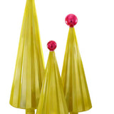 Pleated Tree Chartreuse Fuchsia