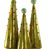 Dotted Decorative Trees Chartreuse